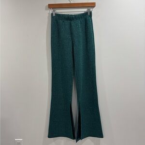 Anim Women Wide Leg‎ Pant Turquoise Size Small